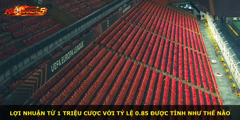 Lợi nhuận từ 1 triệu cược với tỷ lệ 0.85 được tính như thế nào